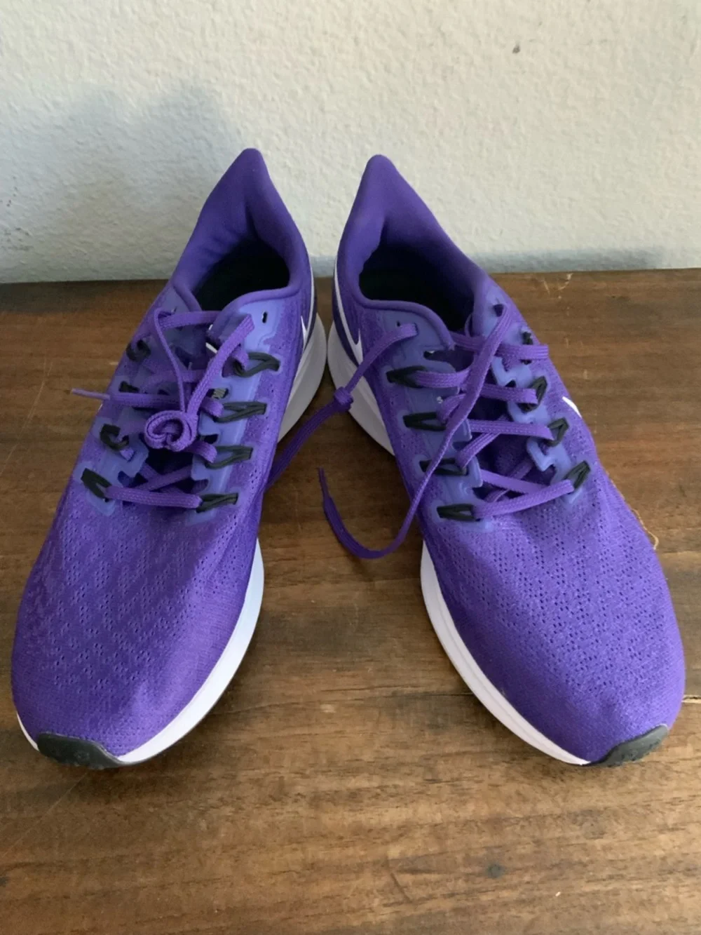 Nike Air Zoom Pegasus 36 Purple White Mesh Low Top Running Sneakers SZ 12 - Picture 6 of 7